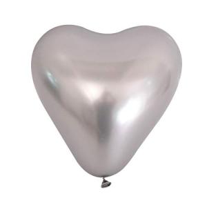 Skingwa パーティー 風船 ラテックス 風船 メタリック 誕生日 ウェディング シャワー デコレーション用 50ピース シルバー