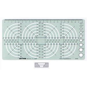 ドラパス テンプレート 円コーナー 31-115 E-115