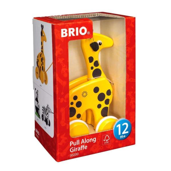 BRIO (ブリオ) プルトイ キリン 対象年齢 1歳~ (引き車 引っ張るおもちゃ 木製 知育玩具...
