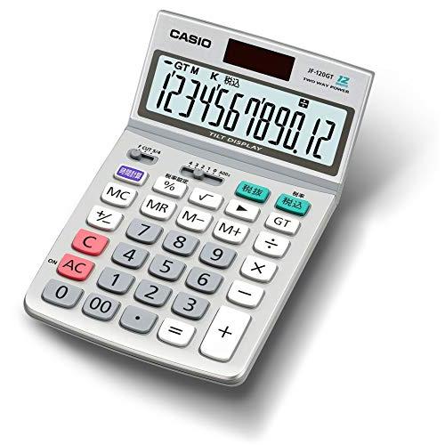 CASIO(カシオ) カシオ グリーン購入法適合電卓 12桁 ジャストタイプ JF-120GT-N ...