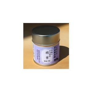 抹茶 梢葉 30g缶入り　京都府産100％宇治抹茶 濃い味わい、フルボディ―なお抹茶 濃茶向け 利招...