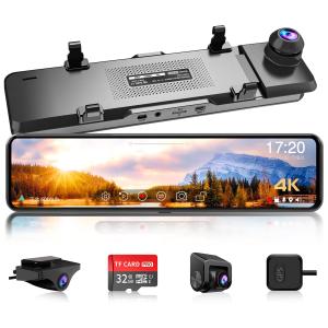 ドライブレコーダー ミラー型 4K 前後カメラ 【11.88インチ右