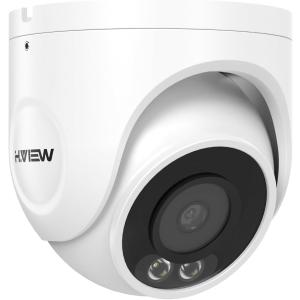 H.View 防犯カメラ 増設 追加 用 屋外 家庭用 ドーム型 800万画素 4K 暗視フルカラー POE給電 有線 広角レンズ WDR ONVIF AI検知 IP67防水 屋内