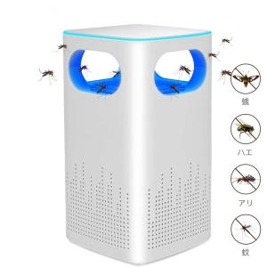 家庭用蚊取り器 光触媒技術 蚊ランプ UV光波誘導 360°強力吸引 モスキートキラー 近紫外線 LEDライト 吸引式捕虫器 省エネ 超静音 吸引式蚊取り器 誘虫灯｜risin-store