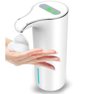 ソープディスペンサー 自動 泡 充電式 オート センサー ハンドソープディスペンサー 450ml 大容量 USB 吐出量2段階調整 静音 コードレス IPX4防水 食器用洗剤