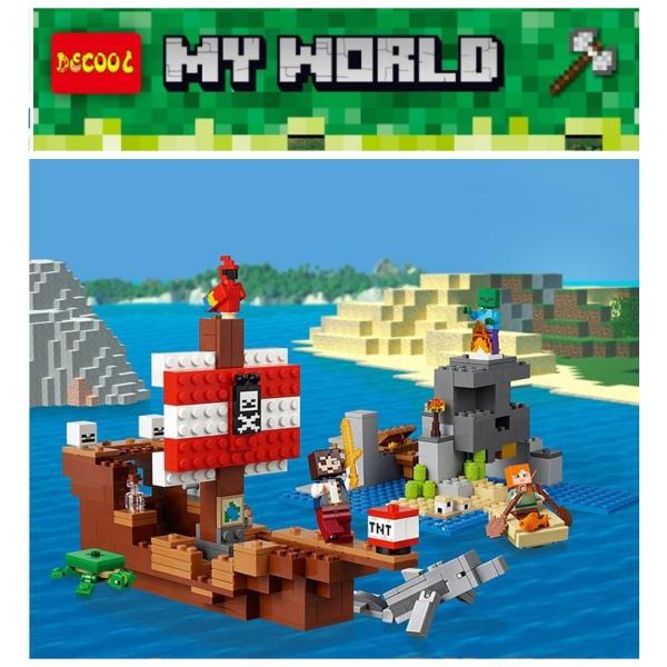 LEGOレゴ互換品 マインクラフト Minecraft 海賊船の冒険 ブロック 知育 趣味 手作り ...