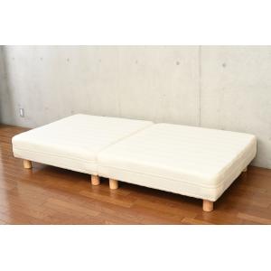 コンパクト 分割 脚付マットレスベッド ボンネルコイル セミシングル 脚30cm 脚の高さが選べる ショート丈 分割式マットレスベッド ボンネル