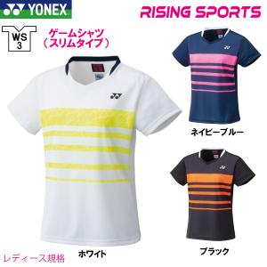 ヨネックス ゲームシャツ(スリムタイプ) レディース 2022 年 春夏 カタログ 20666｜rising-sports