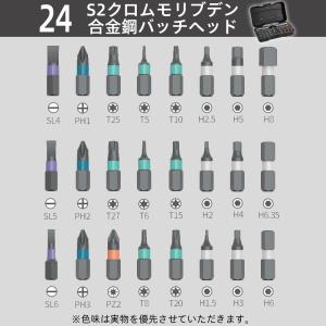 ドライバーセット 24in1 ラチェット 磁気...の詳細画像1