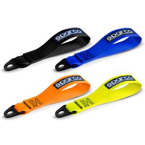 スパルコ トゥストラップ ブラック・ブルー・オレンジ・イエロー SPARCO TOW STRAP 布製ベルトタイプ汎用牽引フック 01638NR 01638AZ 01638ARF 01638GF