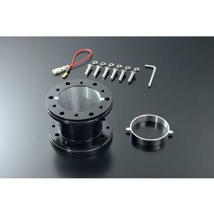 JDM アルミロングボススペーサー 80mm ブラック ステアリング