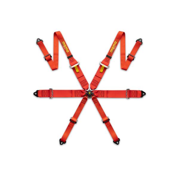 MOMO PRO DRIVER 6P RED プロ ドライバー6P レッド レーシングハーネス 6点...