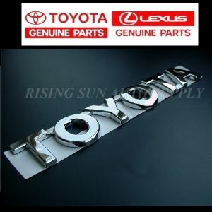 トヨタ 純正 TOYOTA エンブレム 縦 2.6cm x 横 16cm 輸出仕様 海外 TOYOTA GENUINE PARTS クリックポスト送付