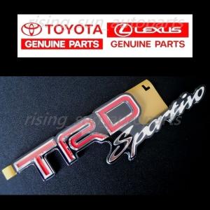 トヨタ 海外 純正 TRD Sportivo エンブレム 海外 純正 輸出仕様 TOYOTA GENUINE PARTS