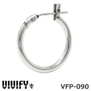 VIVIFY 送料無料 ビビファイ ピアス シルバー フープ Hammered