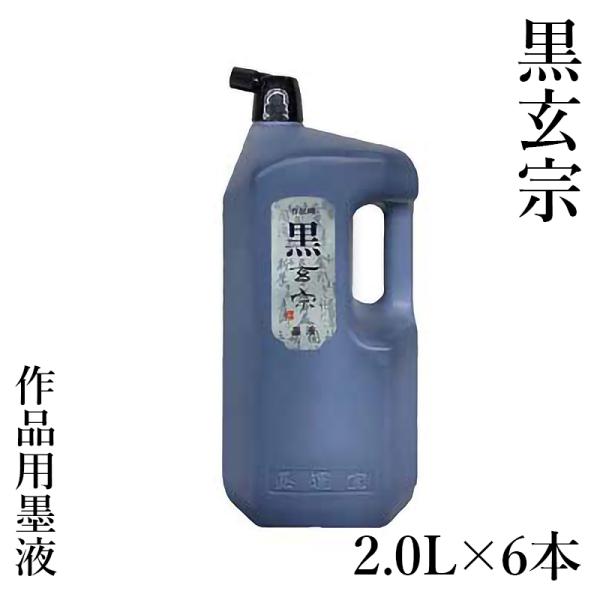 墨液 書道 墨汁 墨運堂 黒玄宗 墨液 2.0L 6本セット