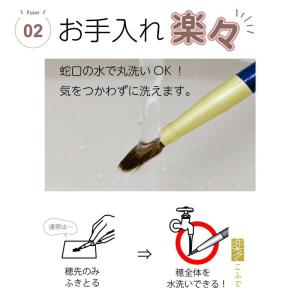 筆 あかしや 楽々こふで 人造毛の詳細画像2