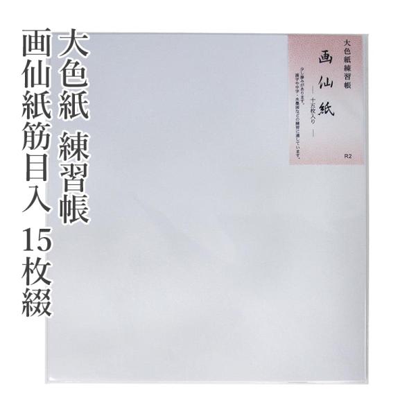 色紙 大色紙 練習帳 画仙紙筋目入 15枚綴