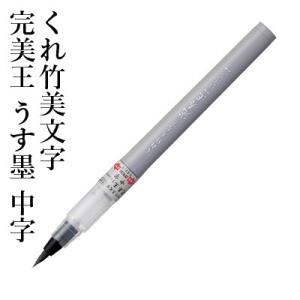 筆ペン 呉竹 くれ竹美文字 完美王 うす墨 中字