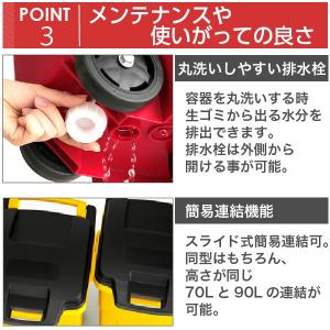 キャスターペール 45C2 ゴミ箱 ふた付き ...の詳細画像5