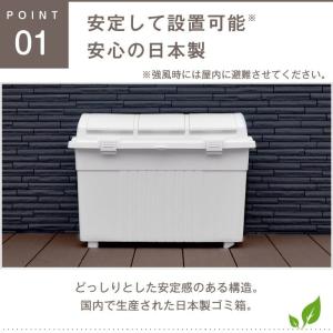ゴミ箱 屋外 RISU植物由来3分類 分別 大...の詳細画像5