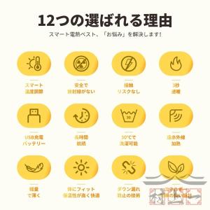 電熱ジャケット 電熱ウェア アウター 長袖 2...の詳細画像3