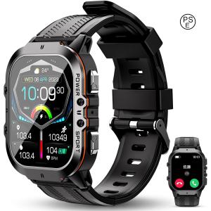 スマートウォッチBT20【2023秋新登場】防水防塵耐衝撃 smart watch 1.96インチ 長持ちバッテリー15日連続使用 Bluetooth5.2通話 iPhone/Android対応｜risustore