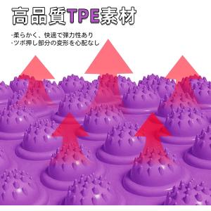 足ツボマット 指圧ボード 直径37CM 足裏マ...の詳細画像1