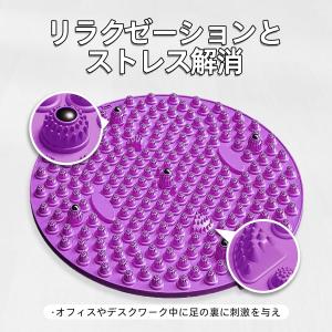 足ツボマット 指圧ボード 直径37CM 足裏マ...の詳細画像2
