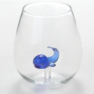 おしゃれ3Dガラスコップ ギフト クジラ グラス コーヒーカップ くじら 軽量 かわいい コップ マグカップ つるつる 臭いなし 耐熱ガラス 割れない 多用途 鯨