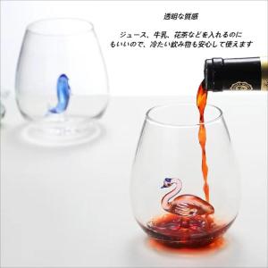 おしゃれ3Dガラスコップ ギフト クジラ グラ...の詳細画像2