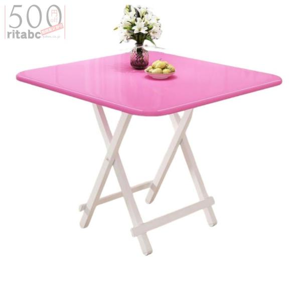 ダイニングテーブル 折りたたみデスク キッチンつくえ角が丸い 多機能食卓 組み立て不要の完成品 おし...