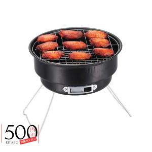 ポータブルBBQグリル ラウンドバーベキューラック ステンレススチール ミニBBQ チャコールグリル キャンプ バーベキューツール｜ritabc