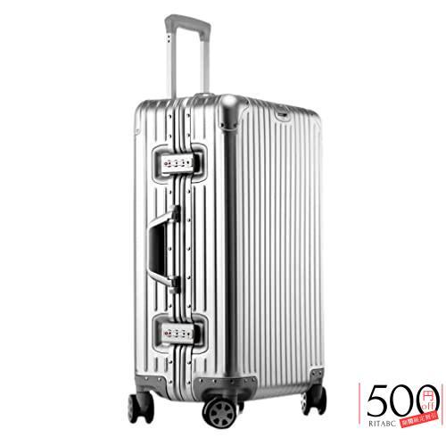 スーツケース キャリーケース キャリーバッグ アルミフレーム 四角 TSAロック搭載 360度回転 ...