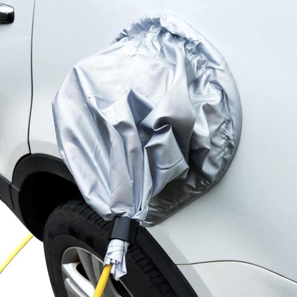 電気自動車充電ポート防水カバー EV車用充電コネクタ用カバー 防水生地 屋外充電保護 雨や雪対策 氷...