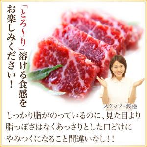 馬刺し 肉 熊本 中トロ 霜降りフェア 500...の詳細画像1