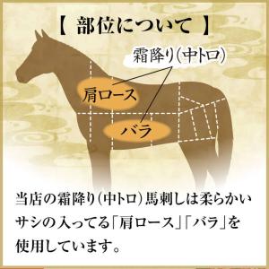 馬刺し 肉 熊本 中トロ 霜降りフェア 150...の詳細画像4
