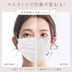 マスク 不織布 立体 バイカラー 53枚 平ゴ...の詳細画像3