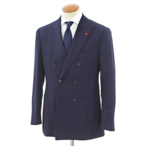 イザイア ISAIA セイラー SAILOR ダブルテーラードジャケット ネイビー 48 8R｜ritagliolibro