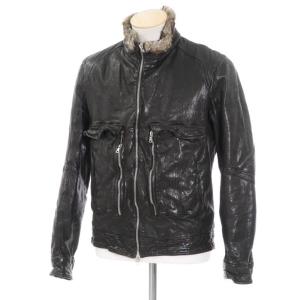 ニールバレット Neil Barret ウォッシュレザー ジップアップブルゾン