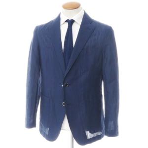 スタジオ バイ ダーバン STUDIO by DURBAN コットンリネン 2Bジャケット ネイビー M