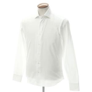 アウトレット マリアサンタンジェロ Maria Santangelo コットン ワイドカラー ドレスシャツ ホワイト 40｜ritagliolibro