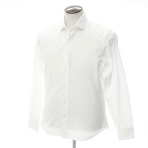 マリアサンタンジェロ Maria Santangelo コットン ワイドカラー ドレスシャツ ホワイト 42｜ritagliolibro