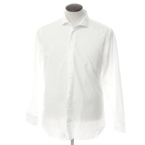 アウトレット ボリエッロ BORRIELLO コットン ワイドカラー ドレスシャツ ホワイト 43｜ritagliolibro