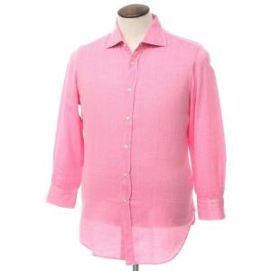ギローバー GUY ROVER コットン セミワイドカラーシャツ ピンク L｜ritagliolibro