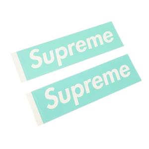 未使用 シュプリーム Supreme × ティファニー TIFFANY BOX LOGO STICKER ボックスロゴ ステッカー  ティファニーブルー BLU｜ritagliolibro