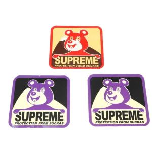 未使用 シュプリーム Supreme ステッカー 3枚セット パープル×レッド系 PUP｜ritagliolibro