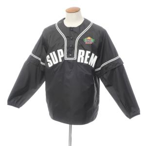 シュプリーム Supreme 2022年春夏 Snap-Off Sleeve L/S Baseball Top ベースボールトップ ブラック M｜ritagliolibro
