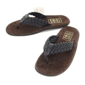 【未使用】アイランドスリッパ ISLAND SLIPPER メンズビギ別注 メッシュ トングサンダル ブラックxブラウン【サイズ10】｜ritagliolibro