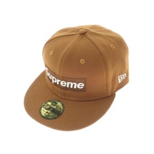 【中古】シュプリーム Supreme 2022年秋冬 Money Box Logo New Era ポリエステル ベースボールキャップ ブラウン【サイズ7 3/4】｜ritagliolibro